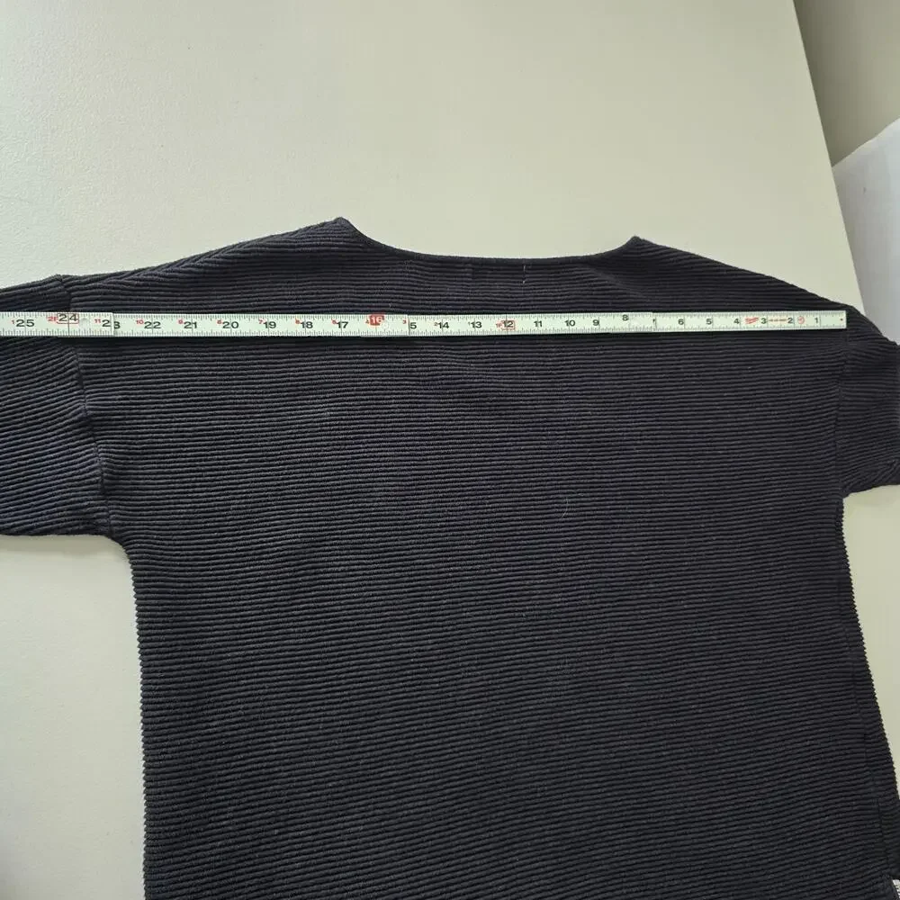 Ophelia Roe Sweater Women's XL Black Side Zipper Accent